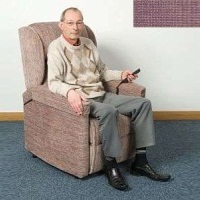 Wye Single Motor Rise and Recline Chair - Panvelle Chocolate - 16in